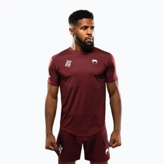 Obrázek produktu Pánské tréninkové tričko Venum X Ares 2.0 Dry Tech burgundy vínová