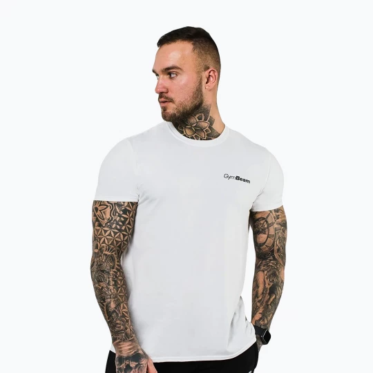 Obrázek produktu Pánské tričko GymBeam Basic white