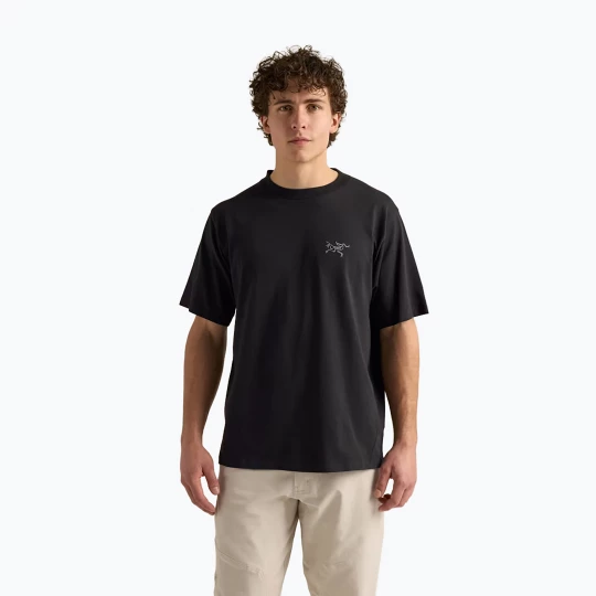 Obrázek produktu Pánské tričko na lezení Arcteryx Kragg Cotton Emblem Crew SS black Arc'teryx