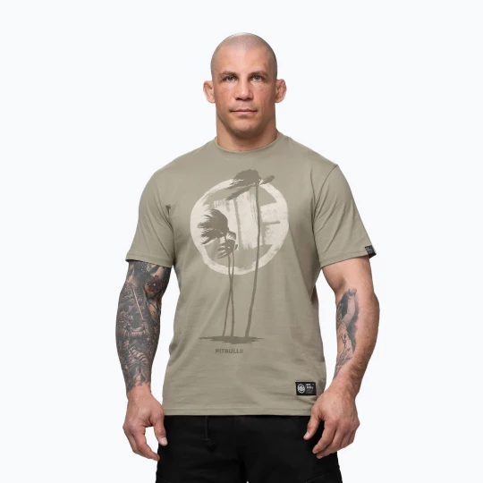 Obrázek produktu Pánské tričko na lezení Pitbull Palms light grey harbour