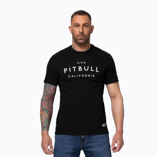 Obrázek produktu Pánské tričko na lezení Pitbull USA CAL Big Logo black