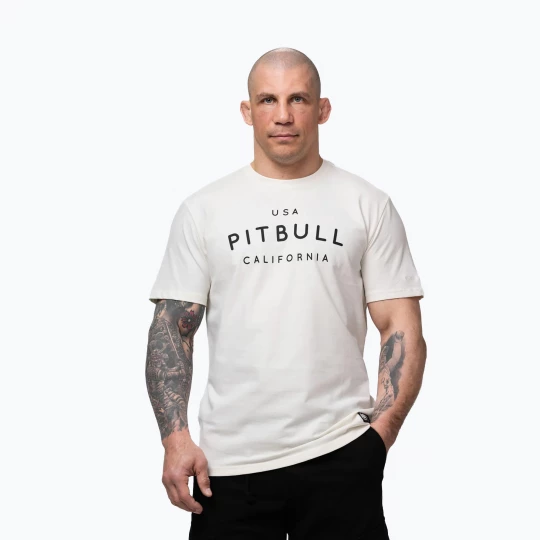 Obrázek produktu Pánské tričko na lezení Pitbull USA CAL Big Logo white