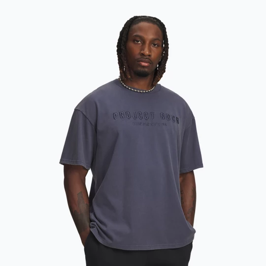 Obrázek produktu Pánské tričko na lezení Under Armour Project Rock Q3 ST Graphic downpour gray / white šedá