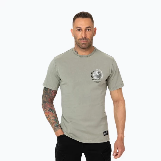 Obrázek produktu Pánské tričko Pitbull Planet Surf dusty salvia šedá