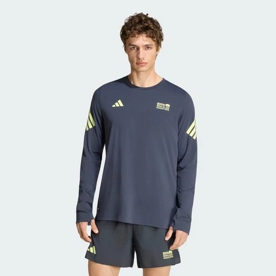 Obrázek produktu PÁNSKÉ TRIČKO S DLOUHÝM RUKÁVEM BMW BERLIN-MARATHON 2026 Adidas Night Grey