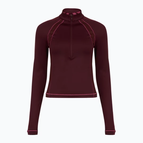 Obrázek produktu Pánské tričko Under Armour ColdGear Textured 1 / 2 Zip dark maroon / fuchsia dusk / metallic silver