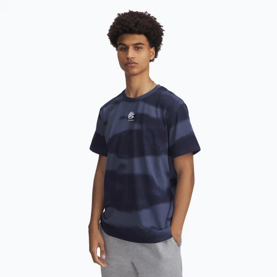 Obrázek produktu Pánské tričko Under Armour Curry Hvyweight Logo downpour grey / white