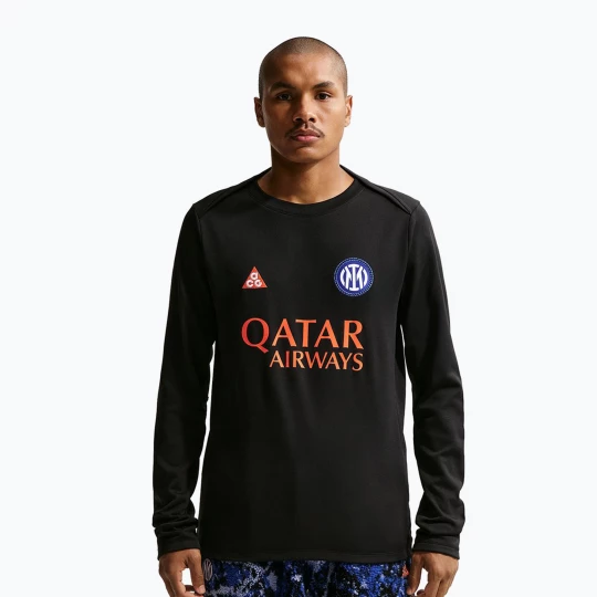 Obrázek produktu Pánský fotbalový dres Longsleeve Nike Inter Milan Academy Pro Warm SE black / safety orange