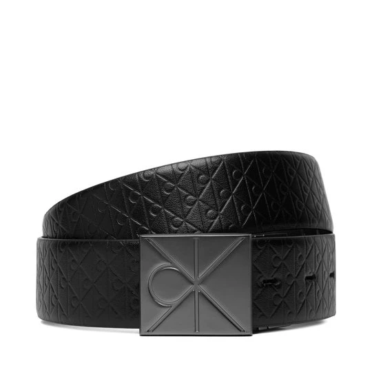 Obrázek produktu Pánský pásek Calvin Klein Emblem Plaque W/ Aop 35Mm Adj/Re LV04D7083G Černá