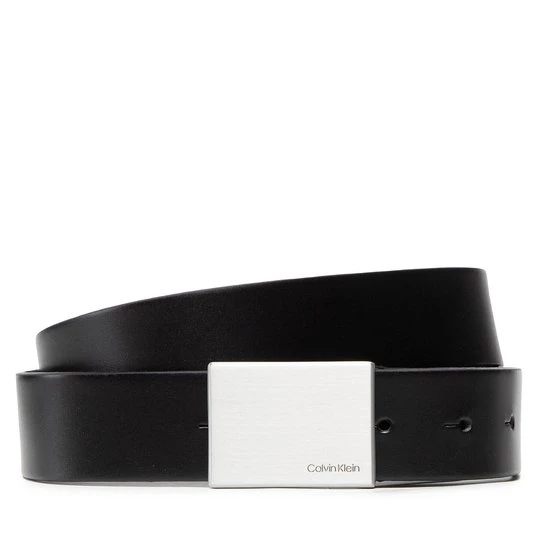 Obrázek produktu Pánský pásek Calvin Klein Formal Plaque Belt 3.5cm K50K504309 Černá