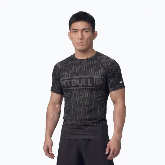 Obrázek produktu Pánský rashguard Pitbull Hex Camo Hilltop Rashguard black