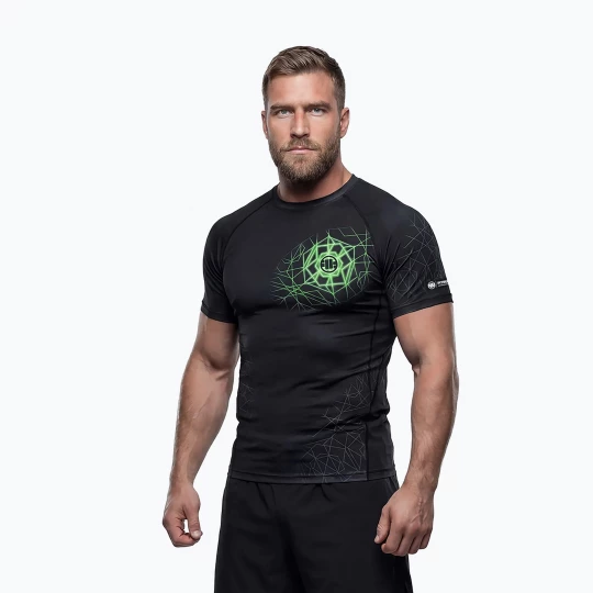 Obrázek produktu Pánský rashguard Pitbull Ray Rashguard fluo green Černá