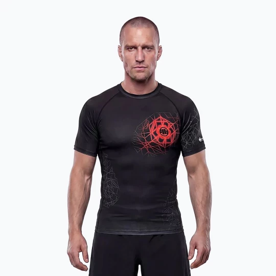 Obrázek produktu Pánský rashguard Pitbull Ray Rashguard fluo / red Černá