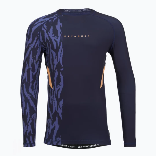 Obrázek produktu Pánský rashguard s dlouhým rukávem Hayabusa Apex Rash Guard navy / orange Námořnická modř