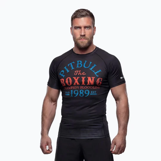 Obrázek produktu Pánský rashguard s dlouhým rukávem Pitbull Champion Bloodline Rashguard black