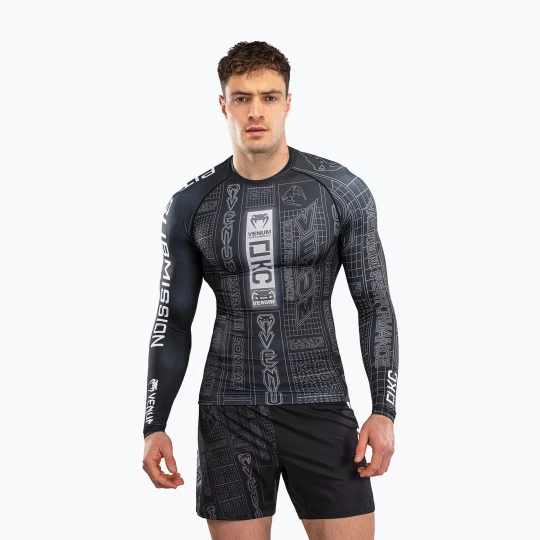 Obrázek produktu Pánský rashguard s dlouhým rukávem Venum Karate Combat černá / šedá