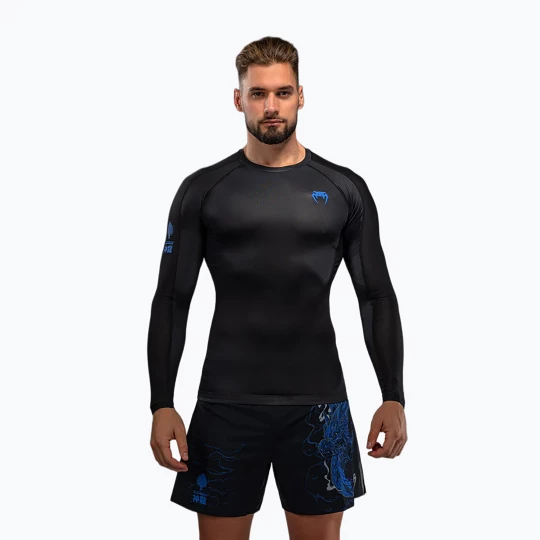 Obrázek produktu Pánský rashguard s dlouhým rukávem Venum Thunder Dragon černá / královská modrá