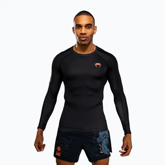 Obrázek produktu Pánský rashguard s dlouhým rukávem Venum Thunder Dragon černá / šedá / měděná