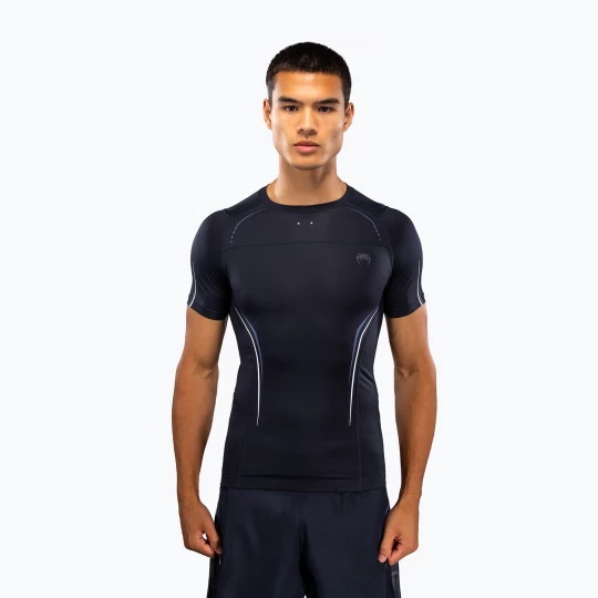 Obrázek produktu Pánský rashguard Venum G-Core Rashguard SS navy blue / white Námořnická modř