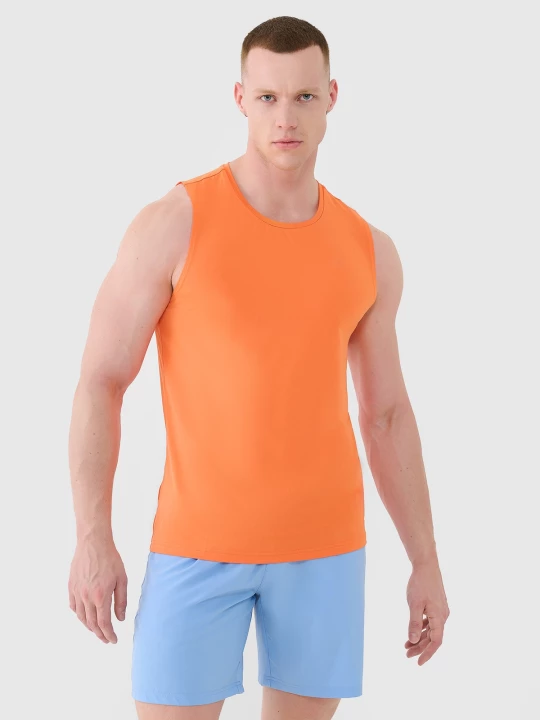 Obrázek produktu Pánský rychleschnoucí tank top regular - oranžový 4F