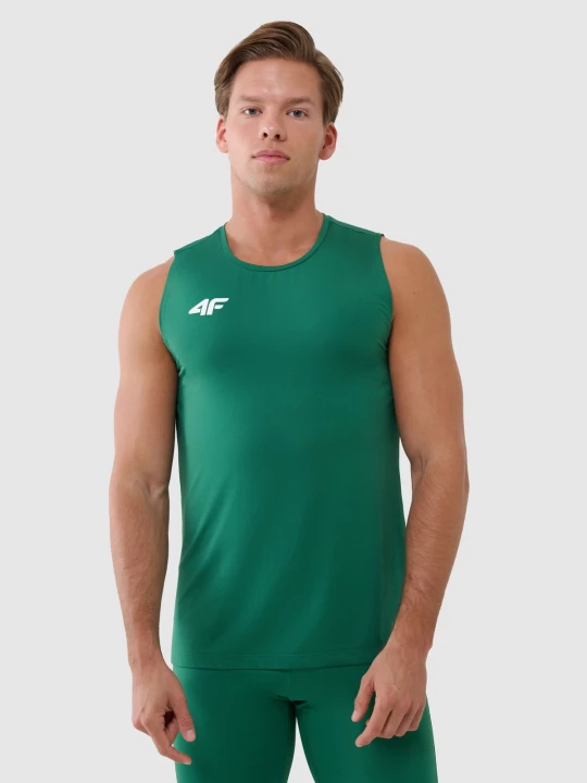 Obrázek produktu Pánský sportovní rychleschnoucí tank top - zelený 4F