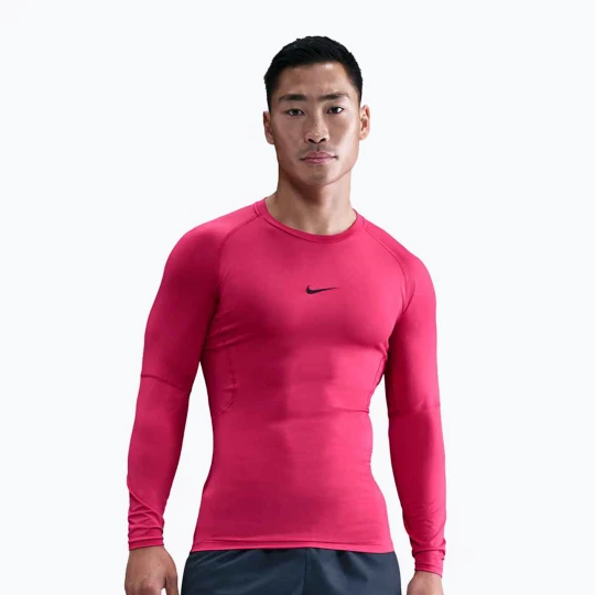 Obrázek produktu Pánský tréninkové tričko Longsleeve Nike Pro Dri-Fit Tight Fitness rush pink / black