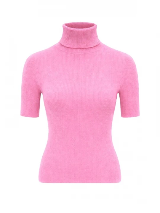 Obrázek produktu PANTHEROAR Svetr 'High Neck Short Sleeve Top' pink