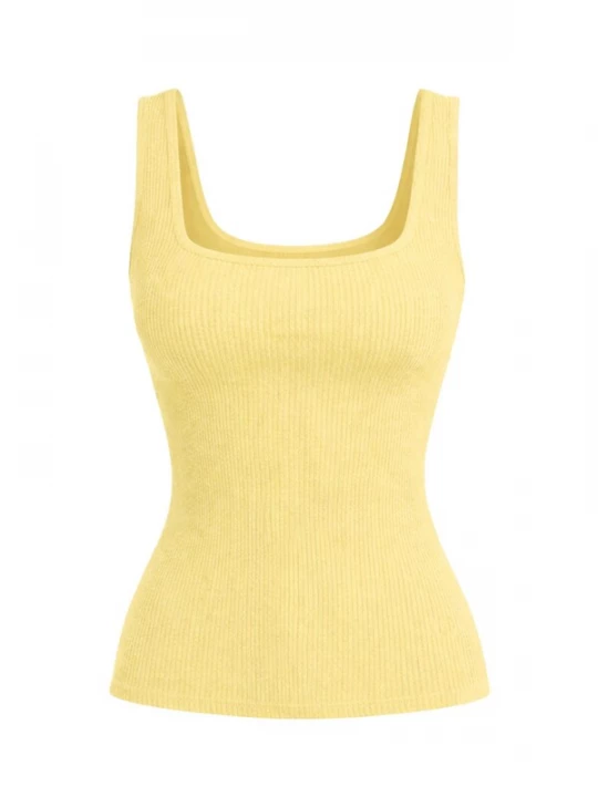 Obrázek produktu PANTHEROAR Top 'Caro Neck Sleeveless Top' pastelově žlutá