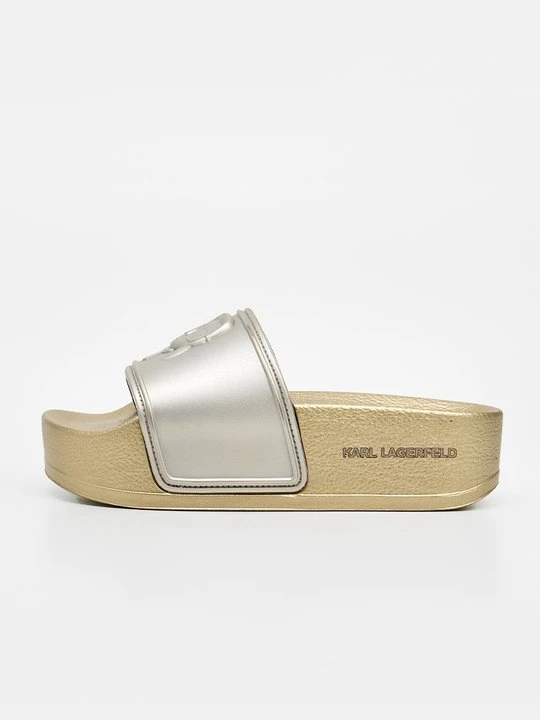 Obrázek produktu Pantofle KARL LAGERFELD zlatá barva