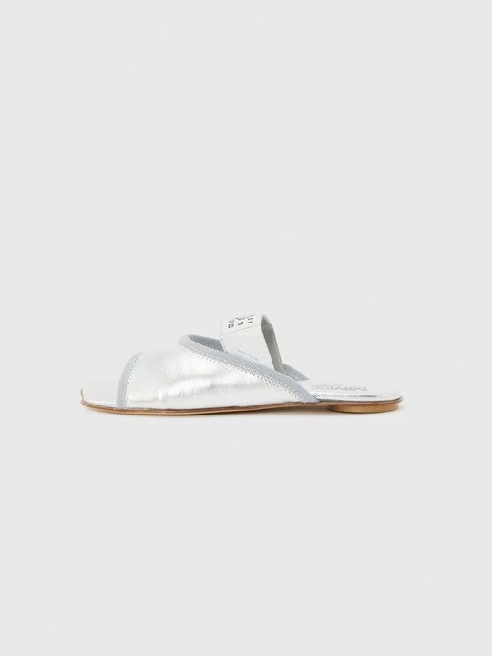 Obrázek produktu Pantofle MM6 Maison Margiela stříbrná barva