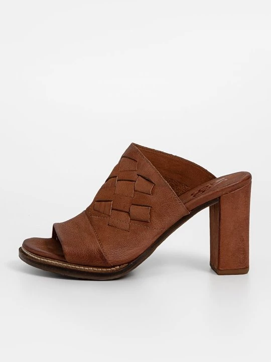 Obrázek produktu Pantofle na podpatku A.S.98 hnědá