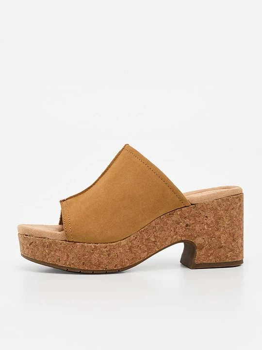 Obrázek produktu Pantofle na podpatku Clarks hnědá