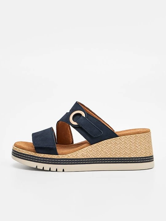 Obrázek produktu Pantofle na podpatku Clarks modročerný denim