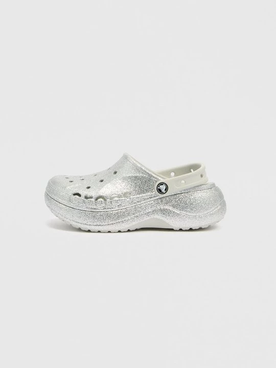 Obrázek produktu Pantofle na podpatku Crocs stříbrná barva