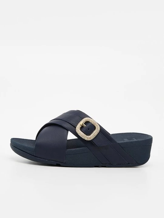 Obrázek produktu Pantofle na podpatku FitFlop tmavě modrá
