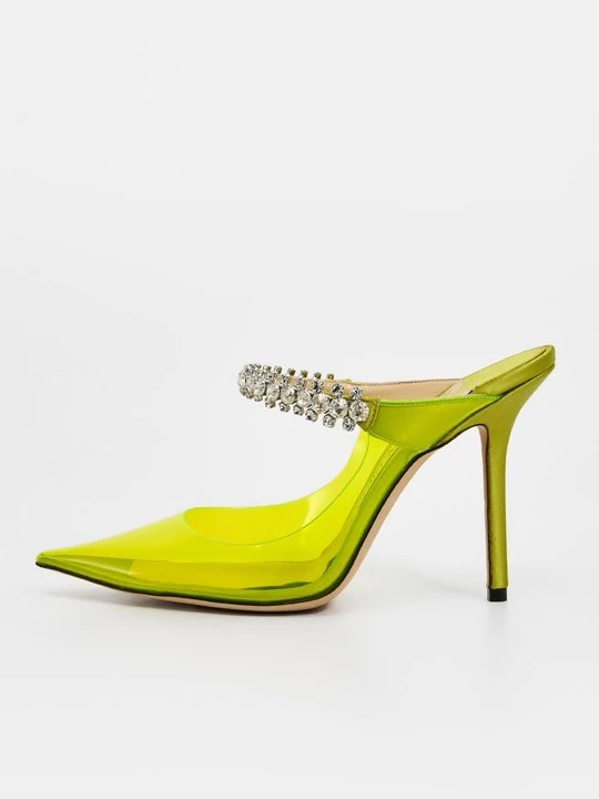 Obrázek produktu Pantofle na podpatku Jimmy Choo neonová žlutá