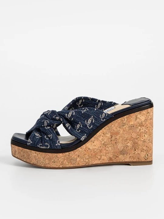 Obrázek produktu Pantofle na podpatku Jimmy Choo tmavě modrá