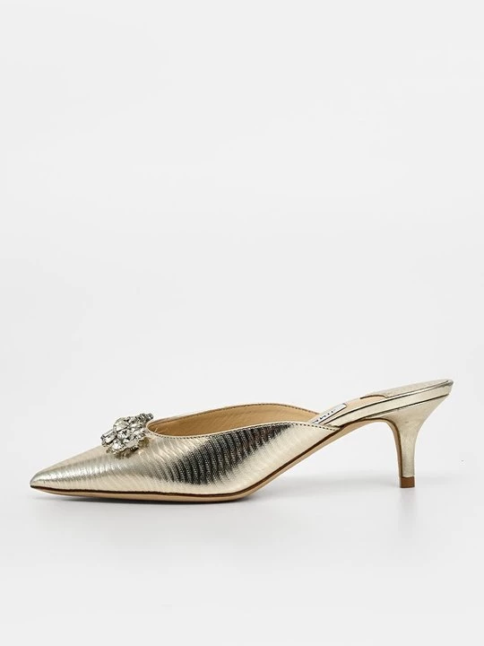 Obrázek produktu Pantofle na podpatku Jimmy Choo zlatá barva