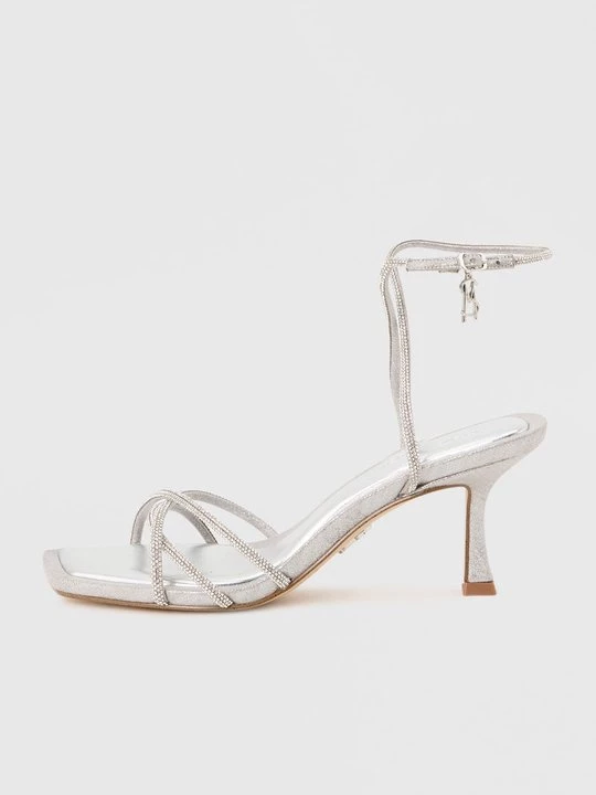 Obrázek produktu Pantofle na podpatku Steve Madden stříbrná barva