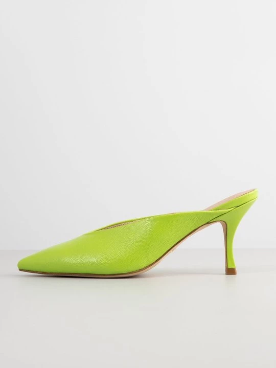 Obrázek produktu Pantofle na podpatku Stuart Weitzman neonová zelená
