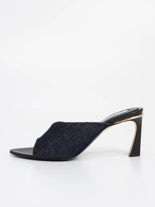 Obrázek produktu Pantofle na podpatku Victoria Beckham tmavě modrá