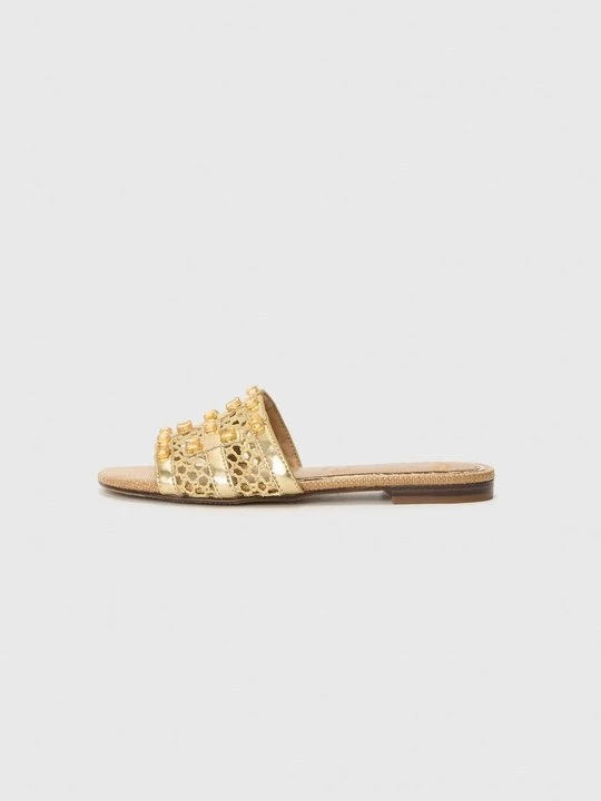Obrázek produktu Pantofle Sam Edelman zlatá barva