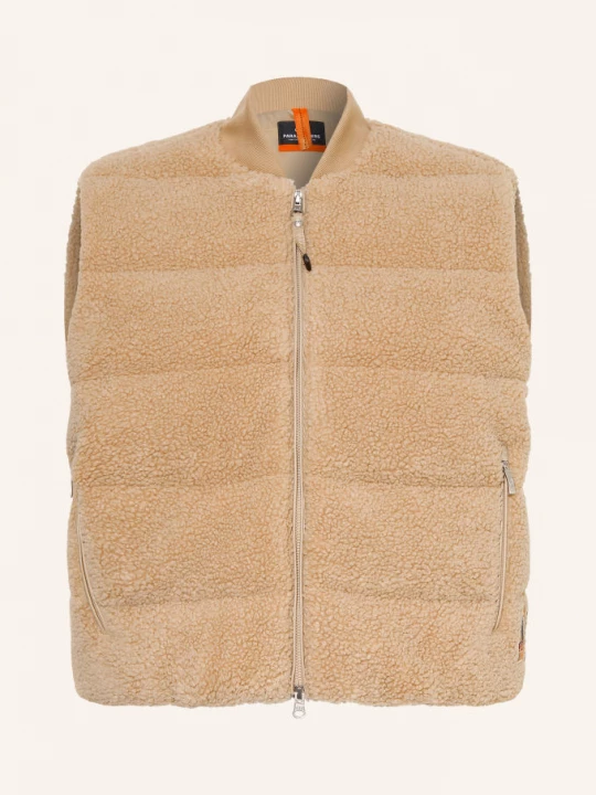 Obrázek produktu Parajumpers Péřová Vesta Simaw Z Plyšové Kožešiny světle hnědá