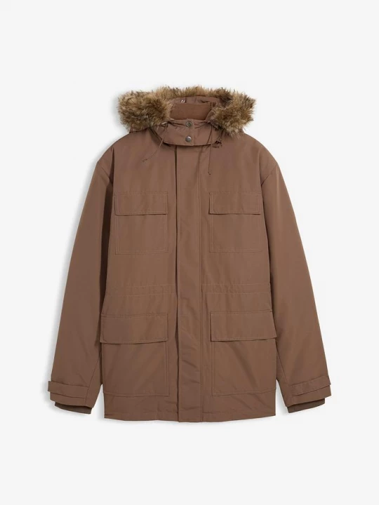 Obrázek produktu Parka s vatováním, flísovou podšívkou a odnímatelnou kapucí BonPrix