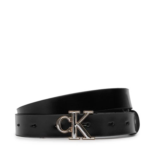Obrázek produktu Pásek Calvin Klein Round Ck 2Color Buckle Smooth 25 LV04F7132G Černá