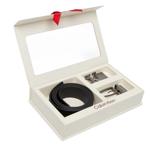 Obrázek produktu Pásek Calvin Klein Two Belt Rev Gift Set 35Mm LV04D0025G Černá