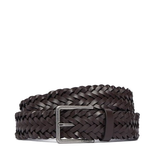 Obrázek produktu Pásek Calvin Klein Warmth Buckle Woven 35Mm Fixed - LV04D7061G Tmavě hnědá