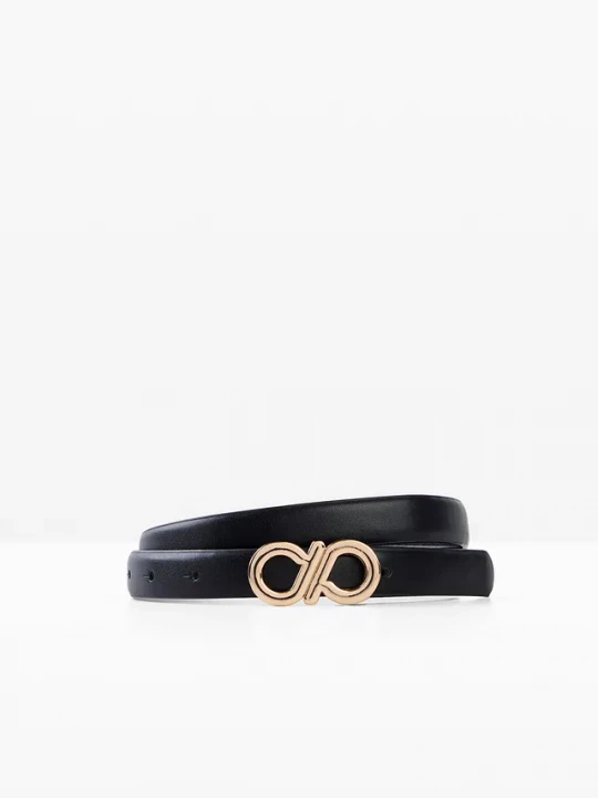 Obrázek produktu Pasek z oryginalną sprzączką BonPrix czarny