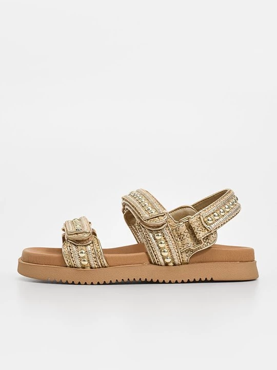 Obrázek produktu Páskové sandály Steve Madden zlatá barva