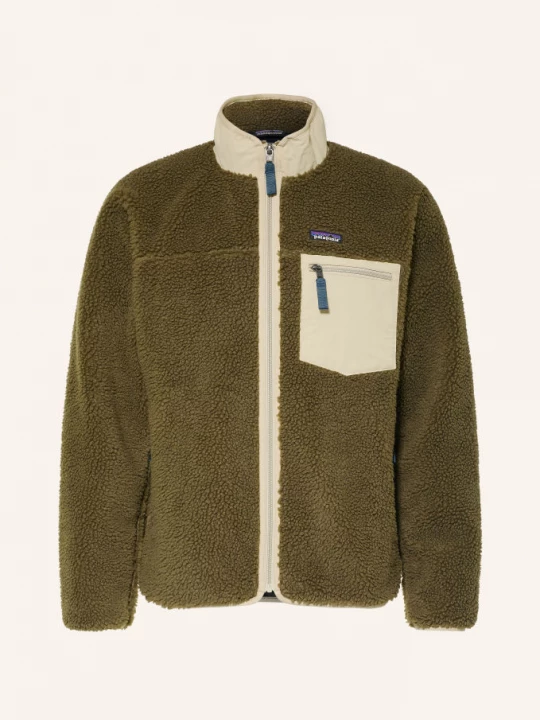Obrázek produktu Patagonia Fleecová Mikina Classic Retro-X® tmavě zelená / béžová